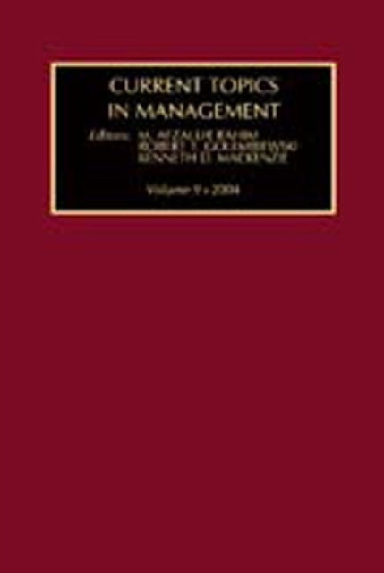 Book cover of: Current Topics in Management