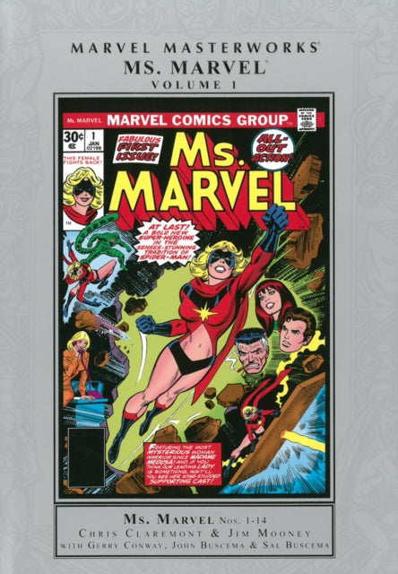 Book cover of: Marvel Masterworks: Ms. Marvel Volume 1. By: Marvel Comics