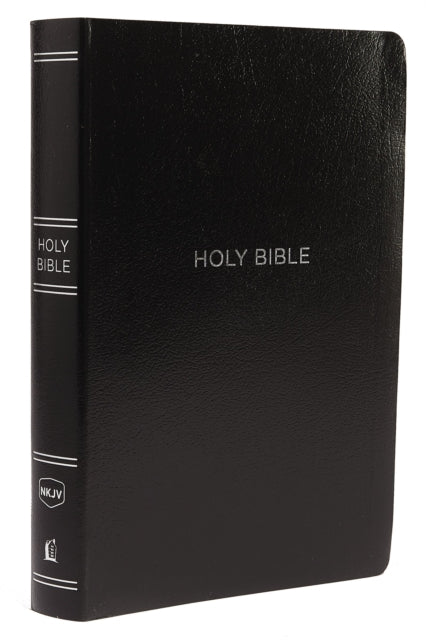 Book cover of: NKJV Holy Bible, Giant Print Center-Column Reference Bible, Black Leather-look, Thumb Indexed, 72,000+ Cross References, Red Letter, Comfort Print: New King James Version. By: Thomas Thomas Nelson