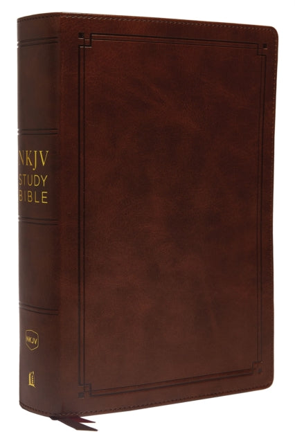 Book cover of: NKJV Study Bible, Leathersoft, Brown, Comfort Print. By: Thomas Thomas Nelson