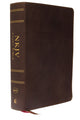 Book cover of: NKJV Study Bible, Premium Calfskin Leather, Brown, Full-Color, Comfort Print. By: Thomas Thomas Nelson