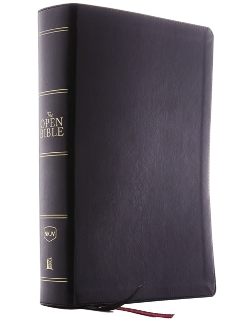 Book cover of: NKJV, Open Bible, Black Leathersoft, Red Letter, Comfort Print. By: Thomas Thomas Nelson