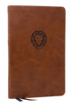 NKJV, Thinline Bible Youth Edition, Leathersoft, Brown, Red Letter, Comfort Print, Holy Bible, New King James Version 9780785225775 Thomas Thomas Nelson