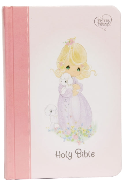 Book cover of: NKJV, Precious Moments Small Hands Bible, Hardcover, Pink, Comfort Print. By: Thomas Thomas Nelson