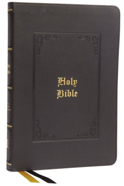 Book cover of: KJV Holy Bible: Large Print Thinline, Black Leathersoft, Red Letter, Comfort Print: King James Version. By: Thomas Nelson
