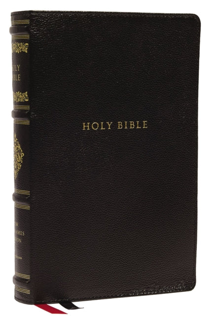 Book cover of: NKJV, Personal Size Reference Bible, Sovereign Collection, Genuine Leather, Black, Red Letter, Thumb Indexed, Comfort Print. By: Zondervan Publishing Company