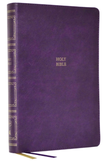 Book cover of: KJV Holy Bible: Paragraph-style Large Print Thinline with 43,000 Cross References, Purple Leathersoft, Red Letter, Comfort Print: King James Version. By: Zondervan Publishing Company