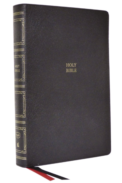 Book cover of: KJV Holy Bible: Paragraph-style Large Print Thinline with 43,000 Cross References, Black Genuine Leather, Red Letter, Comfort Print: King James Version. By: Zondervan Publishing Company
