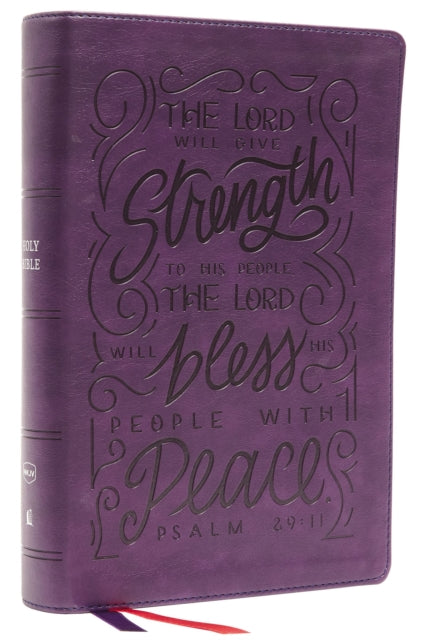 NKJV, Giant Print Center-Column Reference Bible, Verse Art Cover Collection, Leathersoft, Purple, Red Letter, Comfort Print, Holy Bible, New King James Version 9780785292760 Zondervan Publishing Company
