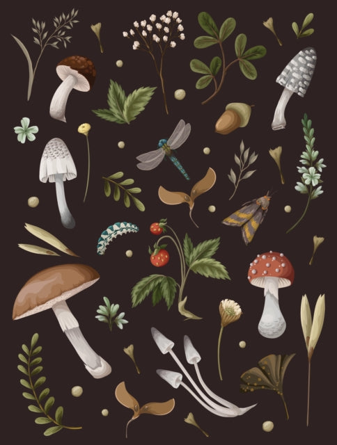 Book cover of: Mushroom Lined Journal. By: Editors of Chartwell Books