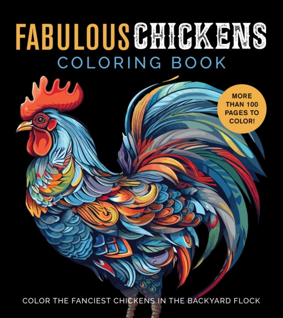 Book cover of: Fabulous Chickens Coloring Book. By: Editors of Chartwell Books