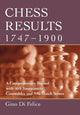 Book cover of: Chess Results, 1747-1900