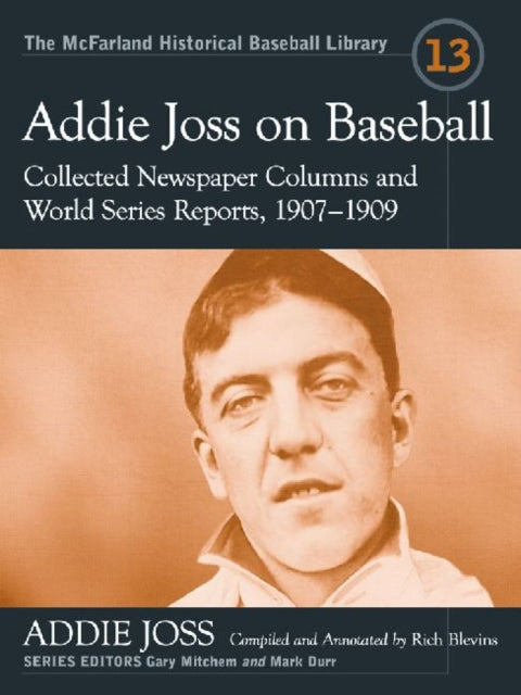 Book cover of: Addie Joss on Baseball. By: Addie Joss