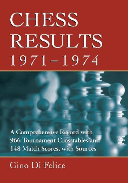 Book cover of: Chess Results, 1971-1974. By: Gino Di Felice