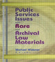 Book cover of: Public Services Issues with Rare and Archival Law Materials