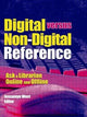 Book cover of: Digital versus Non-Digital Reference. By: Jessamyn West