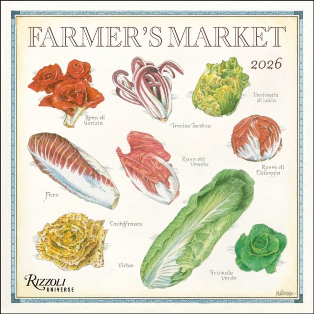 Book cover of: Farmer's Market 2026 Wall Calendar