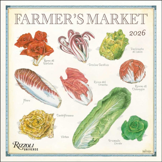Book cover of: Farmer's Market 2026 Wall Calendar