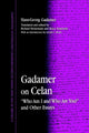 Book cover of: Gadamer on Celan
