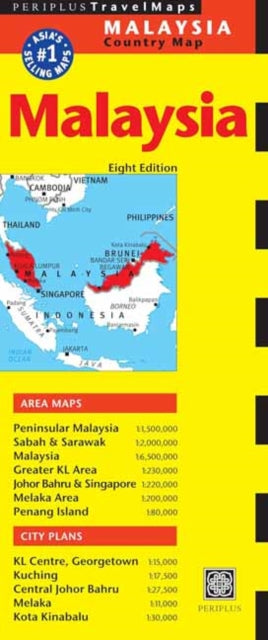 Book cover of: Malaysia Travel Map Eighth Edition
