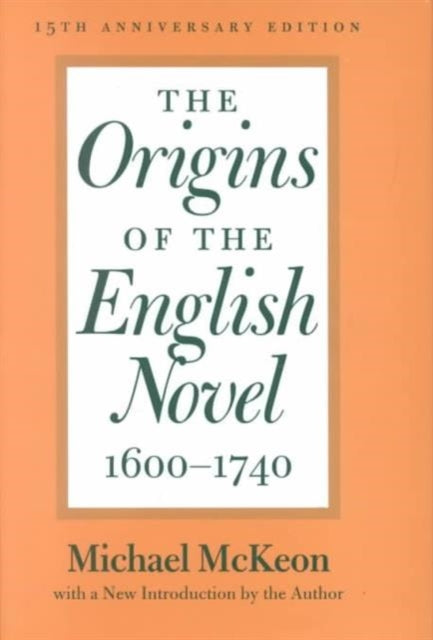 Book cover of: Origins of the English Novel, 1600-1740