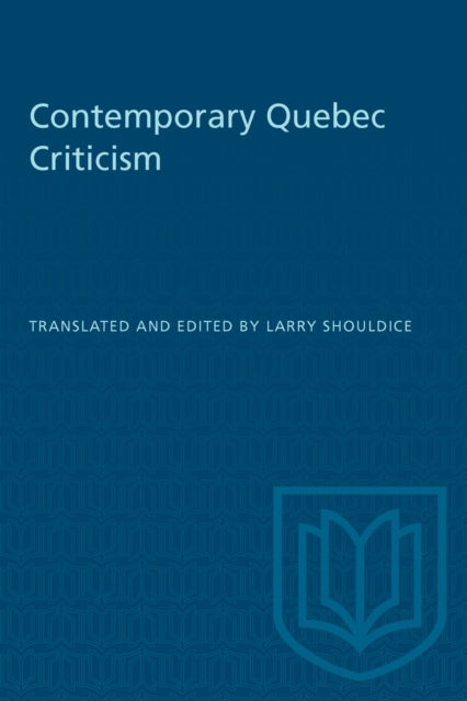 Book cover of: Contemporary Quebec Criticism