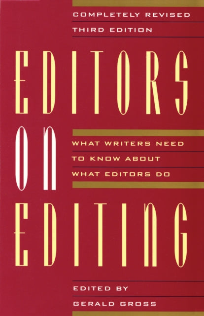 Book cover of: Editors on Editing. By: Gerald C. Gross
