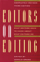 Book cover of: Editors on Editing. By: Gerald C. Gross