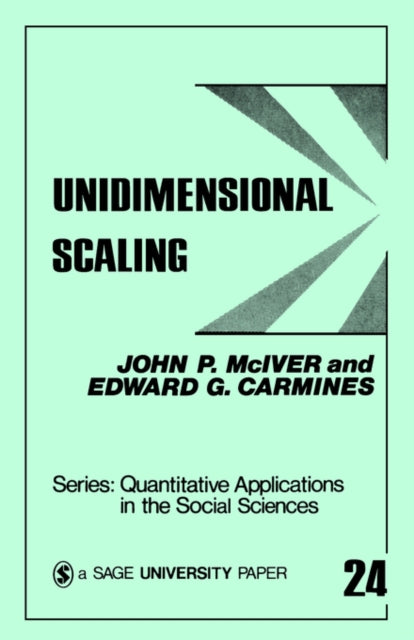 Book cover of: Unidimensional Scaling