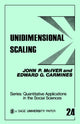 Book cover of: Unidimensional Scaling