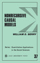 Book cover of: Nonrecursive Causal Models