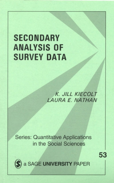 Book cover of: Secondary Analysis of Survey Data