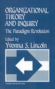 Book cover of: Organizational Theory and Inquiry. By: Yvonna S. Lincoln
