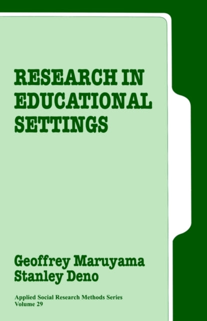 Book cover of: Research in Educational Settings