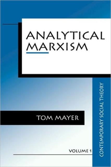Book cover of: Analytical Marxism
