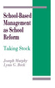 Book cover of: School-Based Management as School Reform