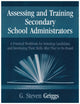 Book cover of: Assessing and Training Secondary School Administrators. By: G . Steven Griggs