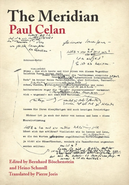 Book cover of: Meridian. By: Paul Celan