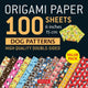 Book cover of: Origami Paper 100 sheets Dog Patterns 6" (15 cm)