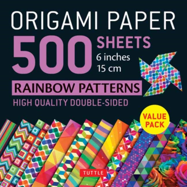 Origami Paper 500 sheets Rainbow Patterns 6 inch (15 cm) 9780804851459 Tuttle Publishing Staff
