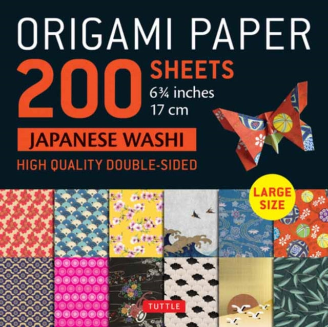 Book cover of: Origami Paper 200 sheets Japanese Washi Patterns 6.75 inch. By: Tuttle Publishing