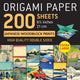 Book cover of: Origami Paper 200 sheets Japanese Woodblock Prints 8 1/4". By: Tuttle Publishing
