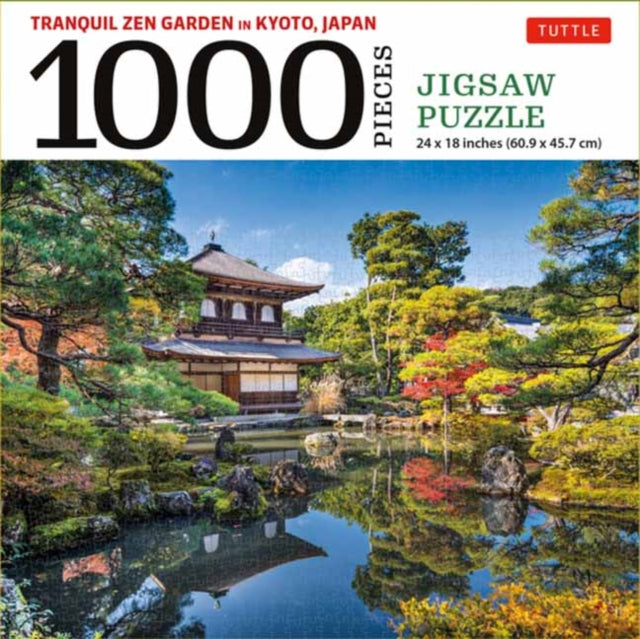 Book cover of: Tranquil Zen Garden in Kyoto Japan- 1000 Piece Jigsaw Puzzle. By: Tuttle Tuttle Publishing