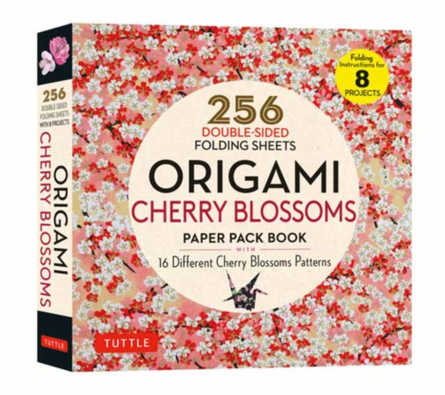 Book cover of: Origami Cherry Blossoms Paper Pack Book. By: Tuttle Tuttle Publishing