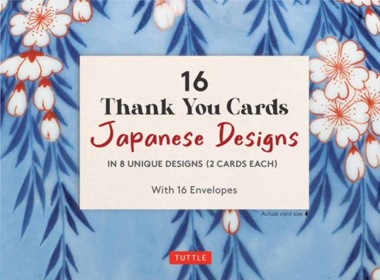 Book cover of: 16 Thank You Cards Japanese Designs