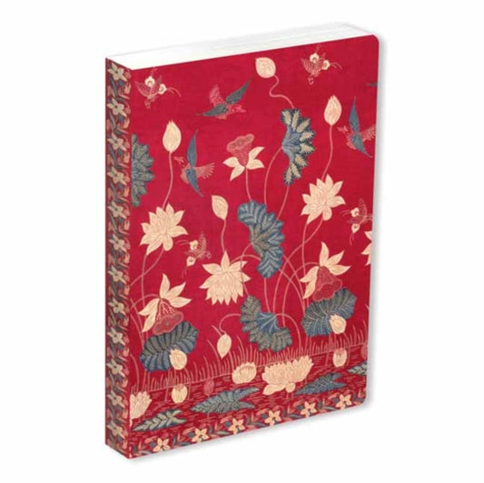 Book cover of: Journal Sarong Buketan with Lotuses, Lined Paperback. By: Tuttle Tuttle Studio