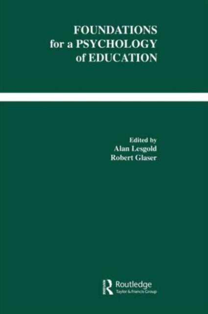 Book cover of: Foundations for A Psychology of Education