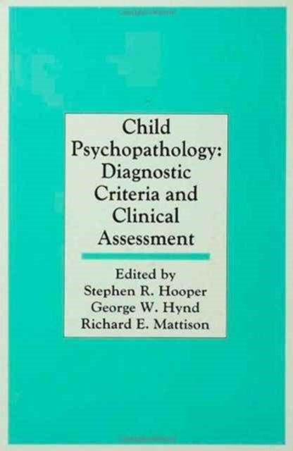 Book cover of: Child Psychopathology