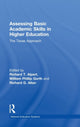 Book cover of: Assessing Basic Academic Skills in Higher Education