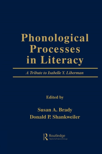 Book cover of: Phonological Processes in Literacy